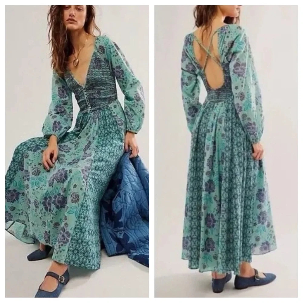 New! Free People A New Way Maxi Dress nwot 33624